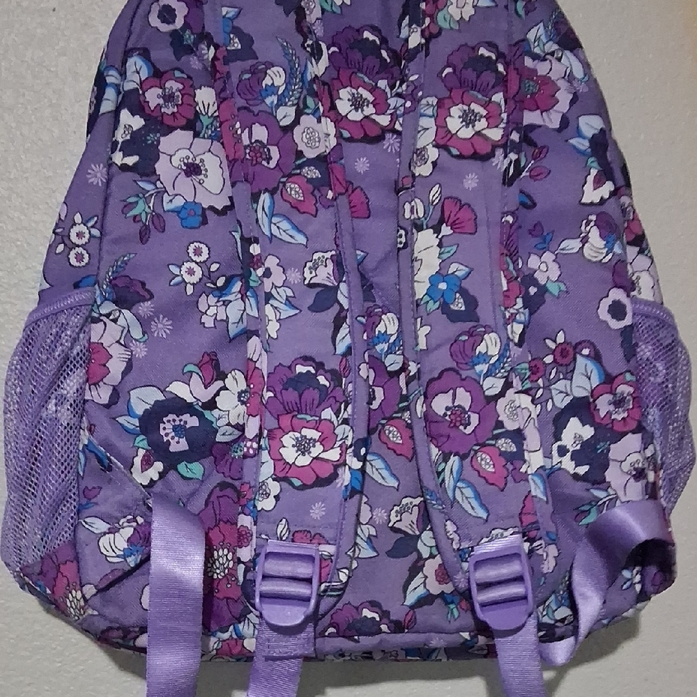 Vera Bradley Lavender Floral Backpack - Picture 3 of 10